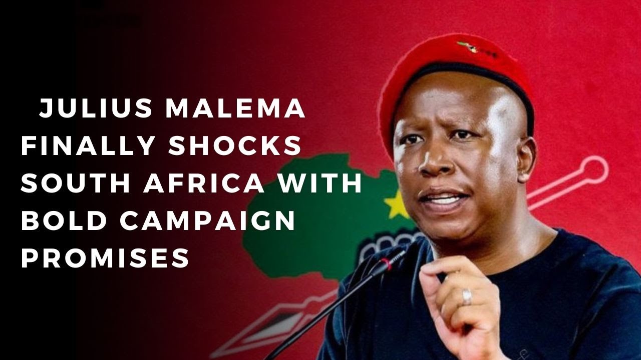 Julius Malema Finally Shocks South Africa with Bold Campaign Promises
