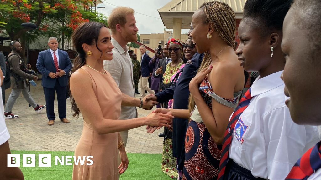 Harry and Meghan: Duke and duchess arrive in Nigeria