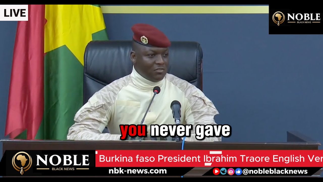 Burkina Faso President Ibrahim Traoré Delivers Speech in ENGLISH