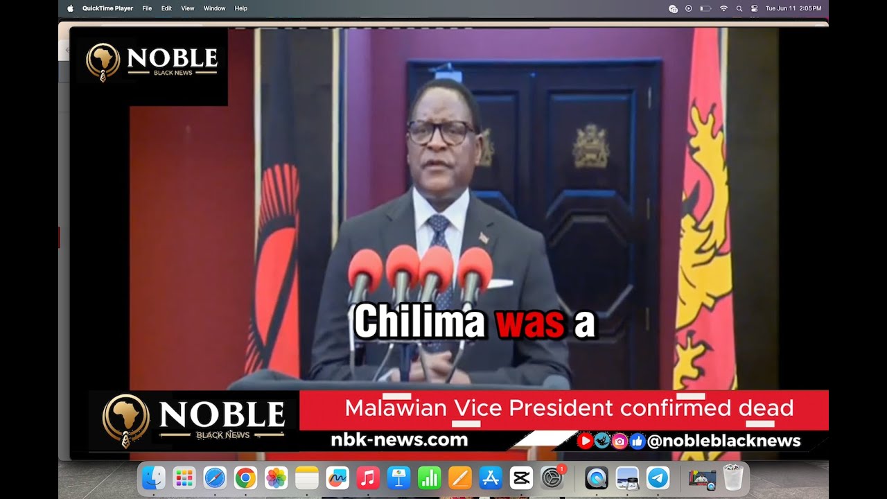 BREAKING NEWS | Malawian Vice President confirmed dead in aircraft crash
