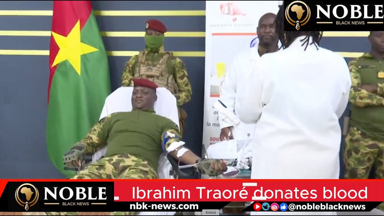 Burkina Faso: Captain Ibrahim Traoré donates blood