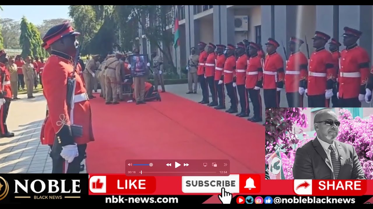 Funeral Procession: Body of Late Vice President Saulos Chilima Moves from Residence to Parliament