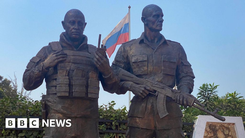 Central African Republic unveils statue in praise of Russia’s Wagner founder Yevgeny Prigozhin