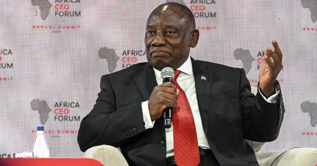 South Africa’s Leader Criticizes Afrikaners Seeking Refuge in U.S.