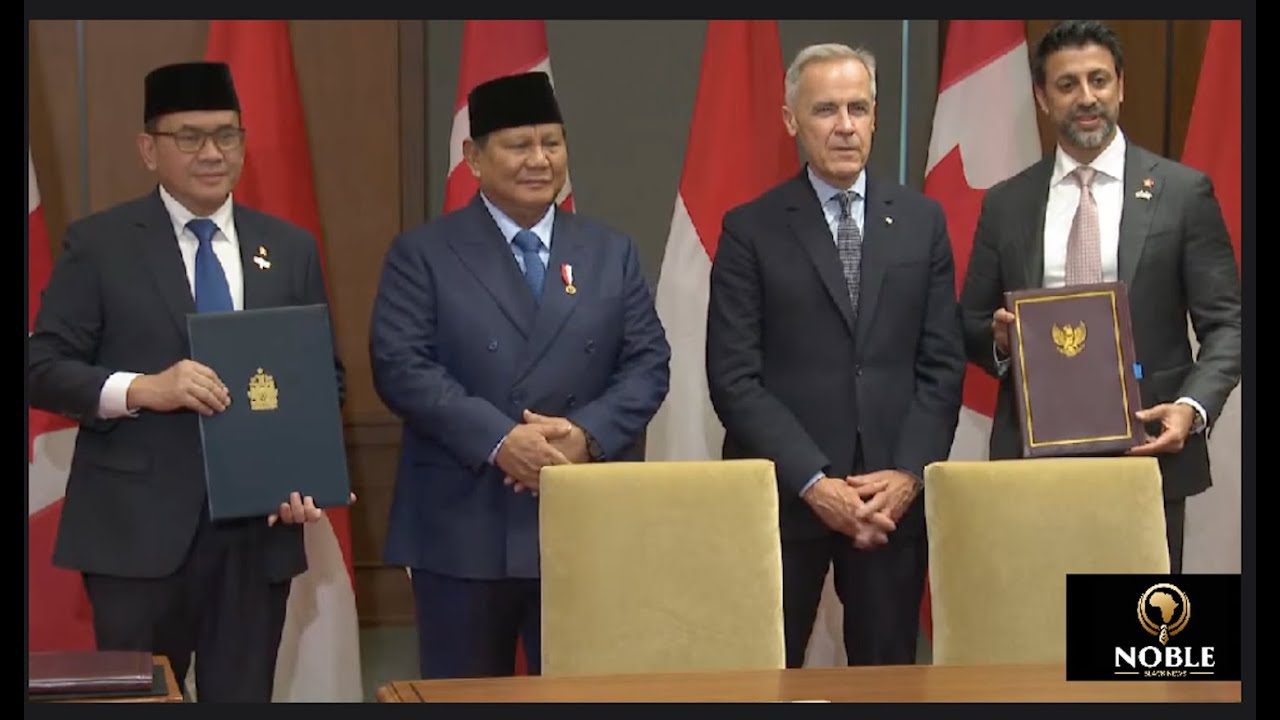 Canada PM Carney Meets Indonesia’s President Subianto | Historic Bilateral Agreement Signing