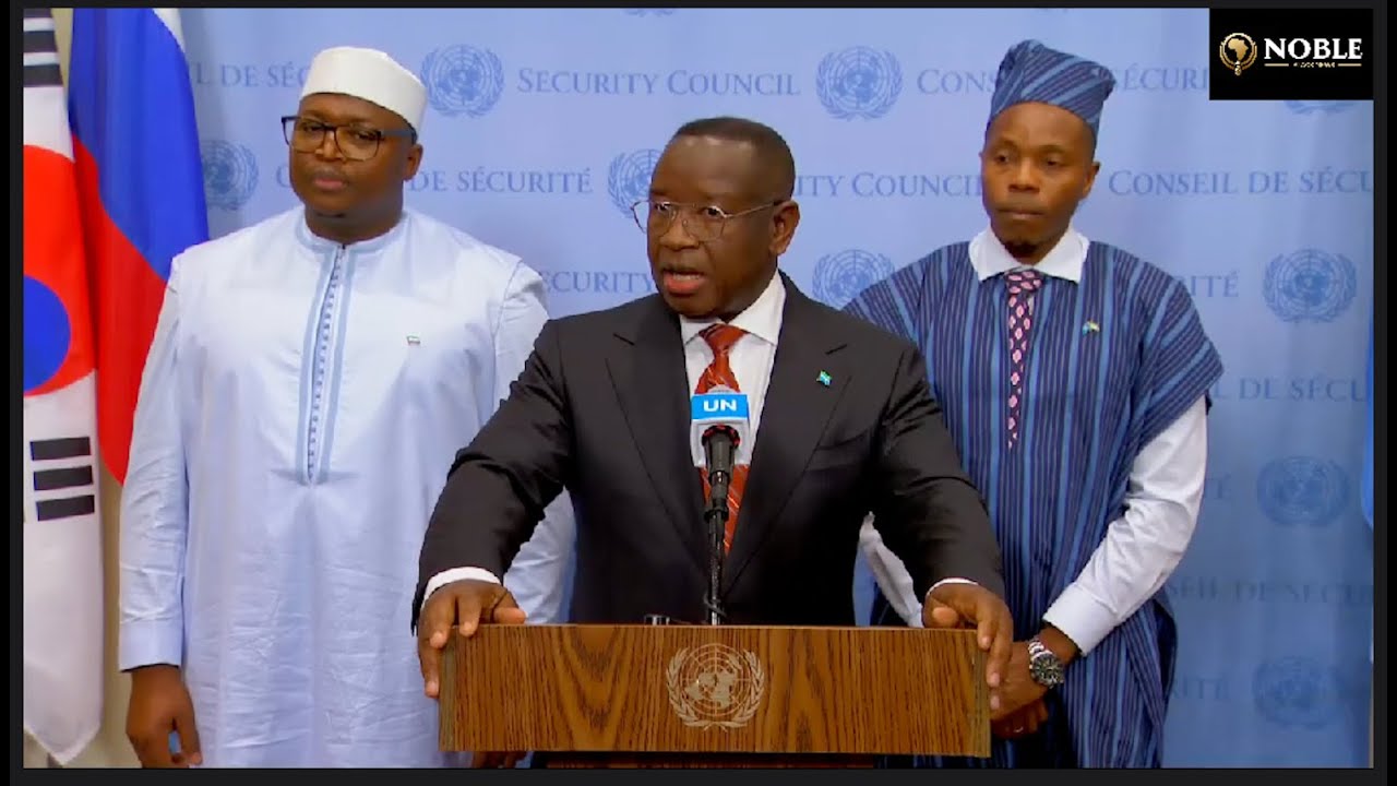 Sierra Leone’s President Julius Maada Bio Addresses Middle East Crisis as UN Security Council