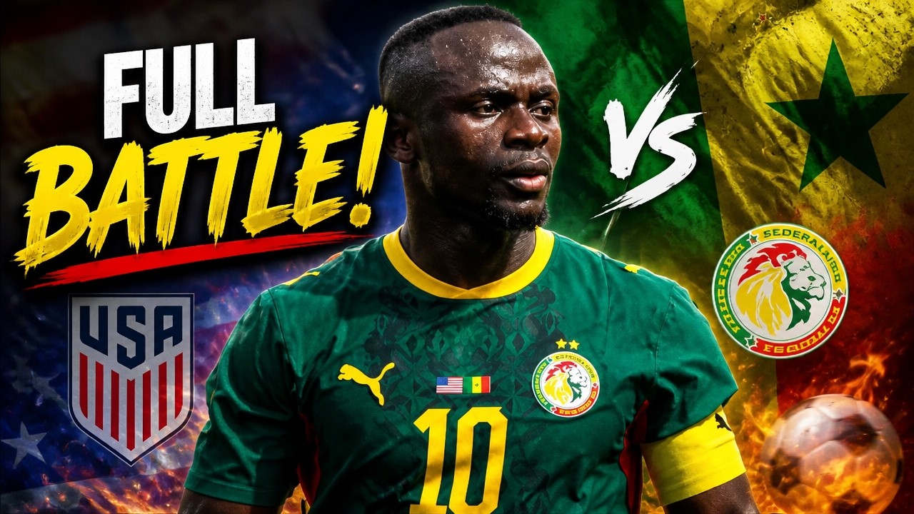 USA vs Senegal | Intense Football Battle | Full Highlights & Goals ⚽🔥