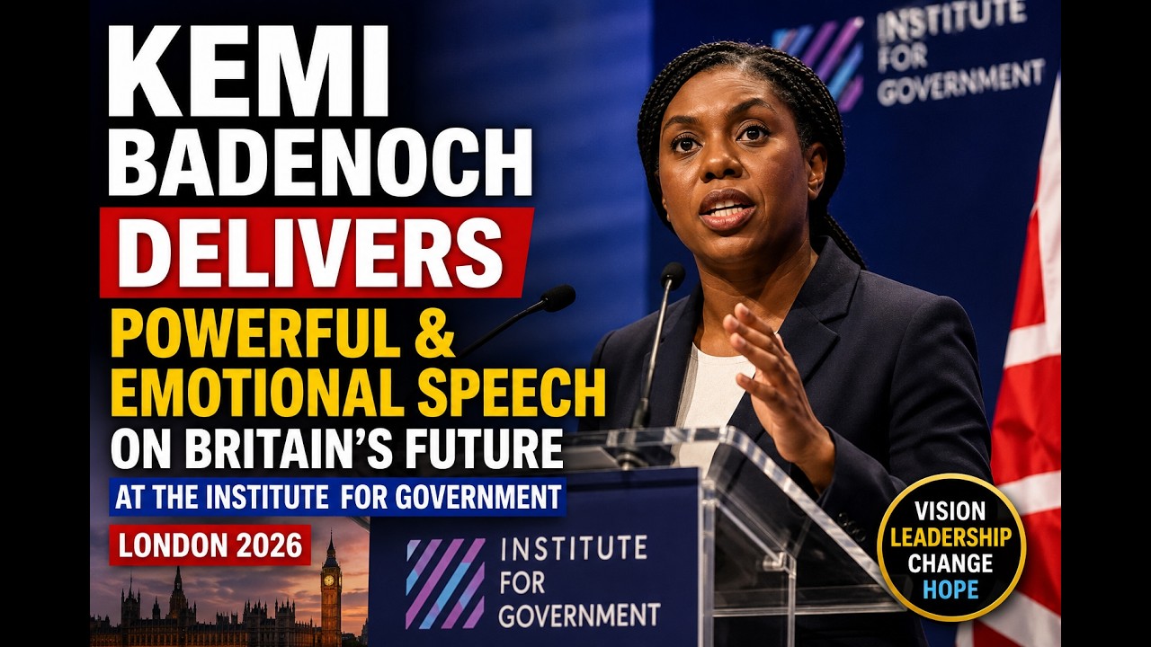 Kemi Badenoch Delivers a Powerful Speech in London That Left the Audience Reflecting on Britain’s F
