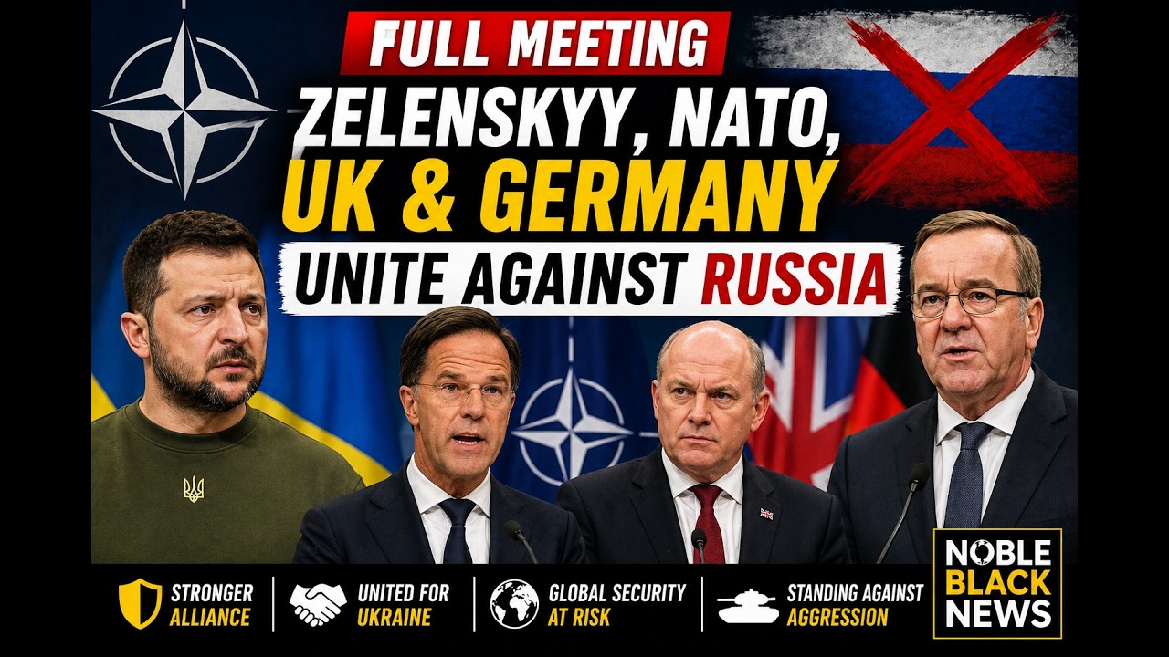 FULL MEETING: Zelenskyy, NATO, UK & Germany UNITE Against Russia