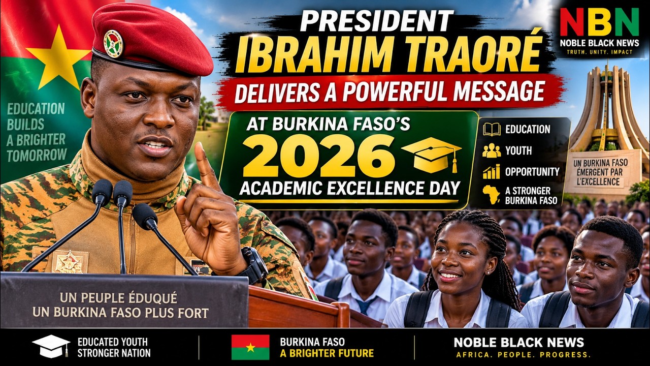 President Ibrahim Traoré Delivers a Powerful Message at Burkina Faso’s 2026 Academic Excellence Day