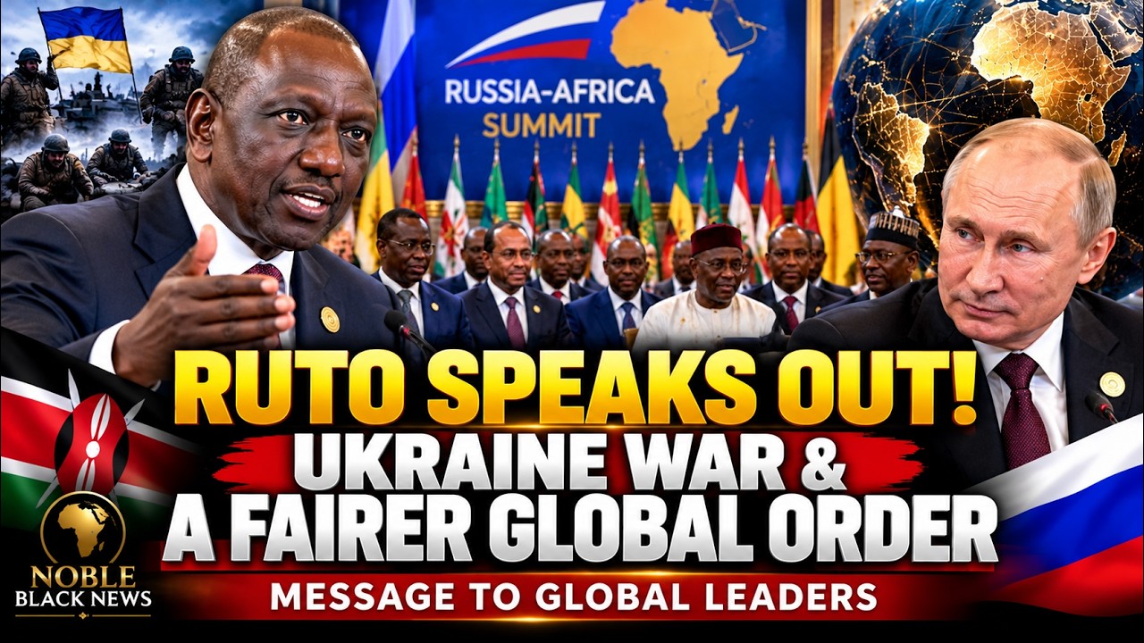 Ruto Calls for Peaceful Resolution to Ukraine War and a Fairer Global Order During Moscow Visit